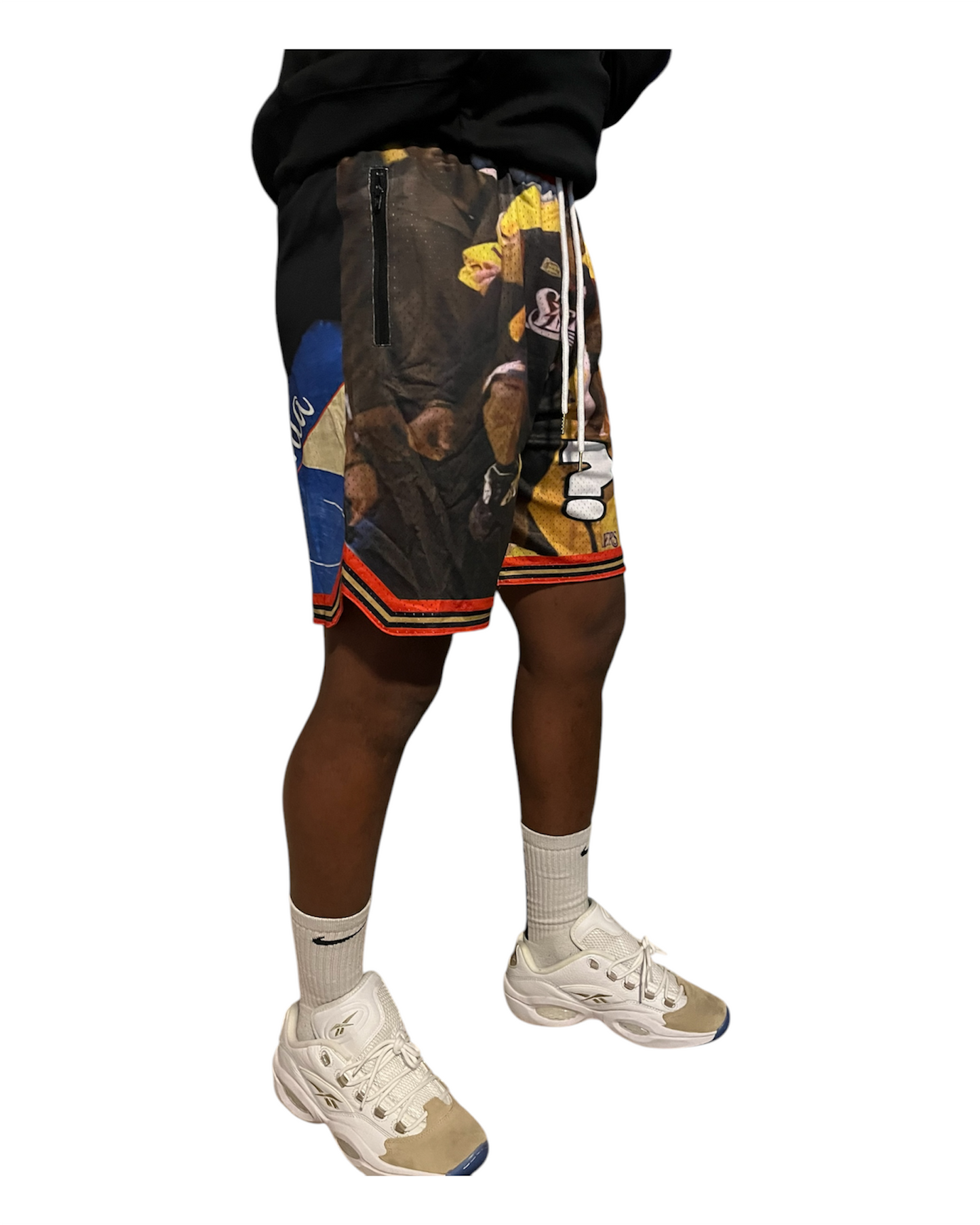 ALLEN IVERSON STEP OVER "QUESTIONS EMOJI SHORTS"