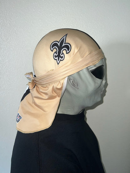 Saints Helmet DuRag